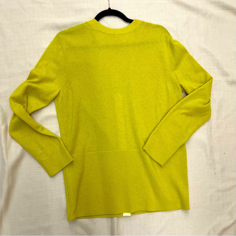 Balenciaga lime green cashmere sweater - size S M